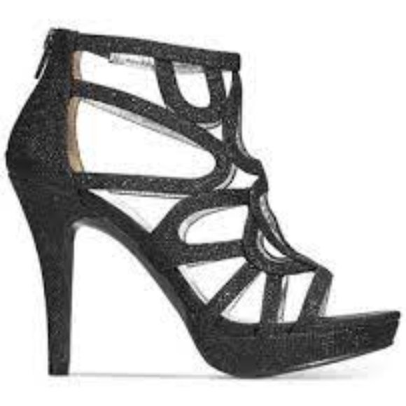 Report Rocko Caged Platform Evening Sandals - Picture 9 of 16